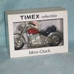Timex 🏍Collectible Motorcycle Desk Clock New